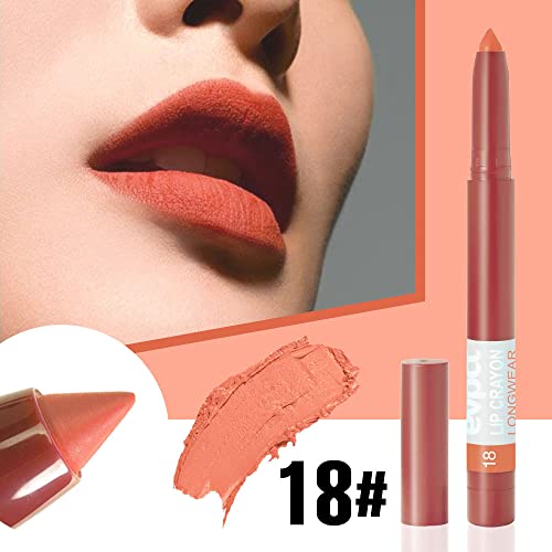 Bingbrush 3 Colors Crayon Matte Longwear Lipstick Pack Set,Moisture Smooth Color Stick Ultimate Lip Crayon For Makeup Collection - Nourishing Lipstick With A Matte Finish Waterproof Velvet Lipgloss Lip Stain #TOP5