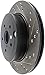 StopTech 127.47030L Sport Rear Left Drilled/Slotted Disc Brake Rotor - Fits Select Subaru Impreza and WRX STI Vehicles