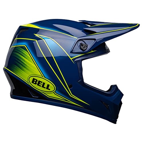 Image of Bell MX-9 MIPS Dirt Helmet (Zone Gloss Navy /Retina - Small)