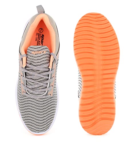 Image of SPARX Women's SX0164L Grey Peach Running Shoes 8 (SX0164LGYPC0008)