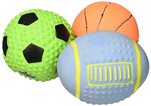 Gnawsome Latex Sports Balls for Dogs, Set of 3