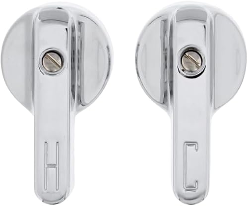 Empire Faucets Manijas de grifo de bañera – Perillas cromadas de repuesto para grifo de bañera – 17 puntos de brocha de metal