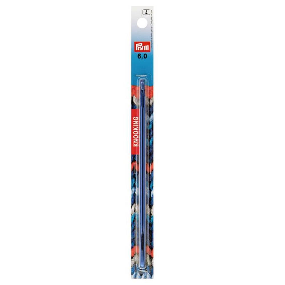 Prym Knooking Needle, Aluminium, Blue, 6 mm