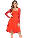 Das Spitze Oberteil mit allover Blumenmustern ist perfekt zu allerlei Cocktailkleid, Partykleid, Brautjungfernkleid usw.