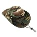 WINOMO Fashion Unisex Adult Outdoor Sports Wide Brim Boonie Hat Cap Fishing Hat - Free Size (Green Camouflage)