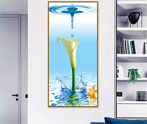 Grand Format Diamant Peinture Complète Lys Solution Mur Vide Carré 5D - 2