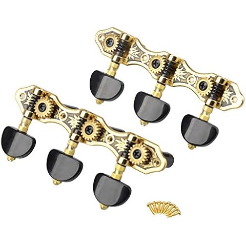 MoonEmbassy Classical Guitar Tuning Pegs,Machine Heads for Classical Guitar or Flamenco Guitar,Classical Guitar Tuners Cover