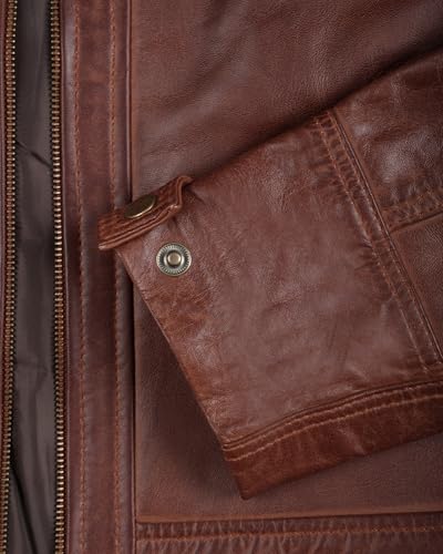 fjackets Real Lambskin Mens Leather Jackets - Quilted Cafe Racer Zip Up Moto Style Leather Jacket Men4