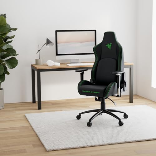 Razer Iskur Gaming Chair: Ergonomic Lumbar Support System - Multi-Layered Synthetic Leather - High Density Foam Cushions - Engineered to Carry -