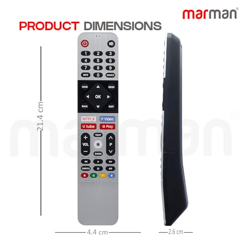 Image of marman Compatible with Kodak Smart Tv Remote Control Model XC9000 TB5000 Series Suitable for Ultra HD 4K LED OLED Tv Non Voice Command with Hotkeys - Match Key By Key with Existing Model Remote