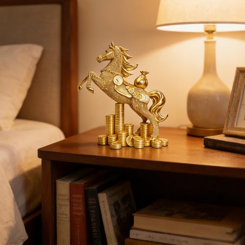Statuette de bureau cheval résine ornement étagère chambre salon