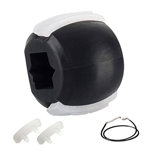 KEAIJUAN Jaw Exerciser, Face and Neck Exerciser, Double Chin Reducer Eliminator，Define Your Jawline, Slim Your Face, Look Younger and Healthier - Helps Reduce Stress and Cravings，Mini ball (Black)