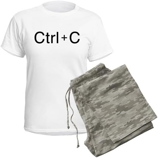 CafePress Control C Women's Light Pajamas Women's Novelty Cotton Pajama Set, Comfortable PJ Sleepwear