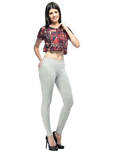 Image of Frenchtrendz Women's Slim Fit Mid Rise Stretchable Cotton Modal Spandex Jegging Pull On