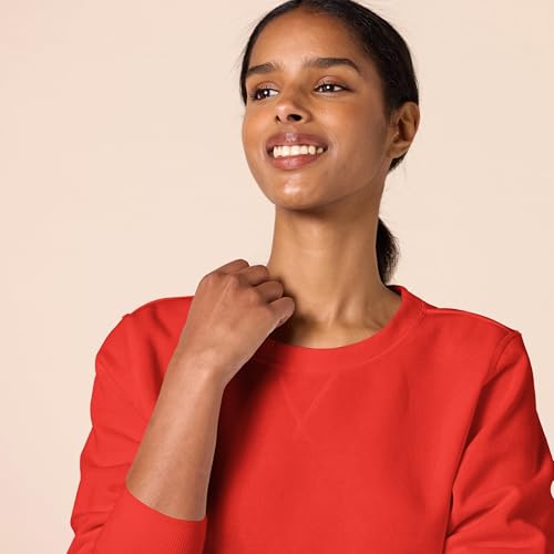 Image of Amazon Essentials Women's Fleece Crewneck Long Sleeve Pullover Sweatshirt (Available in Plus Size)