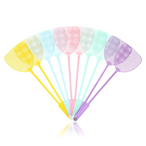 Rovar Fliegenklatsche Fliegenschutz Mückenschutz 10er Pack mit Abstandshalter für Fliegen Mücken und Insekten 44 x 12 5 cm Farblich Sortiert