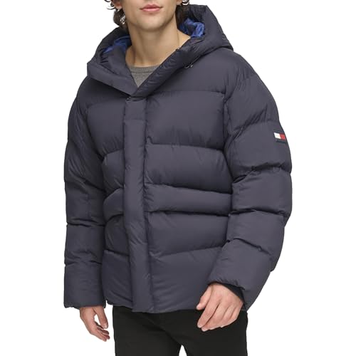 Doudoune matelassée lourde Tommy Hilfiger pour homme veste d'hiver confortable