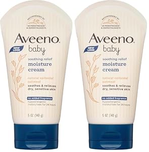 Aveeno Baby Soothing Relief Fragrance Free Sensitive Moisturising Cream 140g