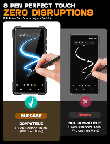 Image of SUPCASE for Samsung Galaxy S25 Ultra Case with Stand (Unicorn Beetle Grip), [S Pen Friendly] [Compatible with MagSafe] [Military-Grade Protection] Magnetic Phone Case for S25 Ultra 6.9 Inch, Tilt
