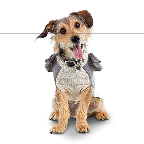 Bond & Co. Pom-Pom Polar Bear Dog Sweater, Medium