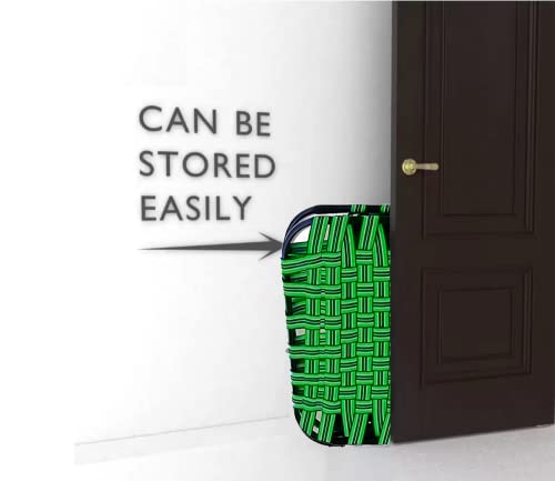 Image of Folding Single Bed | 1 Year Warranty | 3X6 Feet Size | Strong Iron Steel Metal Frame Pipe | Easily Storable for Guests (Virgin Stripe, Multicolor & Pillow)