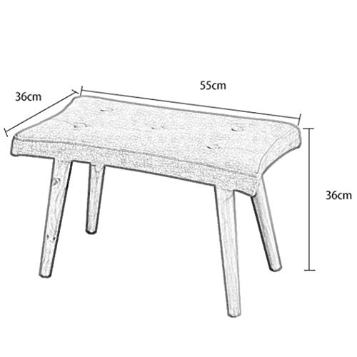 Tabouret en bois massif rectangulaire décliné en 6 couleurs