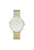 BUREI Womens Fashion Gold Stainless Steel Mesh Watch Analog Quartz Waterproof Ladies Watch Dainty Bracelet Wristwatch for Women,Gifts for Girlfriend