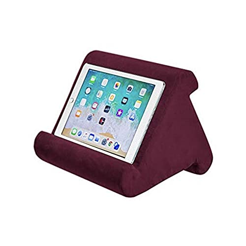 WINSHIDEN Tablet Pillow Stand, Pillow Soft Pad for Lap - Tablet Holder Dock for Bed with 6 Viewing Angles, for iPad Pro 9.7, 10.5,12.9 Air Mini 4 3, Kindle, Galaxy Tab, E-Reader