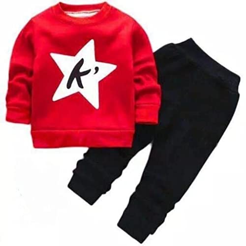 Image of Peterman Boys Regular Fit Hosiery Cotton Full Sleeves Sweatshirt T-shirt & Jogger Pant Clothing Set