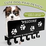 Medaillenhalter Running, SchlüSselbrett mit Ablage & 6 Haken, Hundegarderobe mit Ablage, SchlüSselhalter Wand, Medaillen Aufbewahrung für Eingangsleinen, Sonnenbrillen, Geschenke für Hundefreunde