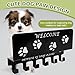 Medaillenhalter Running, SchlüSselbrett mit Ablage & 6 Haken, Hundegarderobe mit Ablage, SchlüSselhalter Wand, Medaillen Aufbewahrung für Eingangsleinen, Sonnenbrillen, Geschenke für Hundefreunde