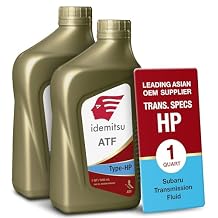 Idemitsu ATF Type HP Automatic Transmission Fluid for Subaru 1 Quart, Pack of 2 - Red | Formulated for Premium Performance in Subaru Automatic Transmissions | Part No. 30040099-75000C020