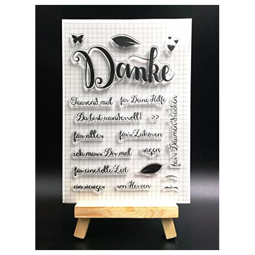 Klar stämpel, 11 x 16 cm tyskt tack transparent silikon stämpel tätning för gör-det-själv scrapbooking fotoalbum dekorativ klar stämpel
