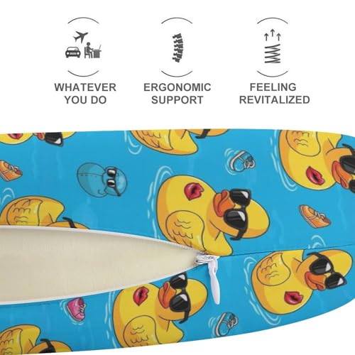 Almohada de viaje espuma viscoelástica con soporte para barbilla miniatura 4