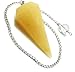 Produktbild Jet International Energized Yellow Aventurine Cone Facettierte Pendelkette Opal Geschnitzt Handgefertigte Antike Indien Reiki Wünschelrute Heil Chakra Balancing Bild IST NUR EINE REFERENZ
