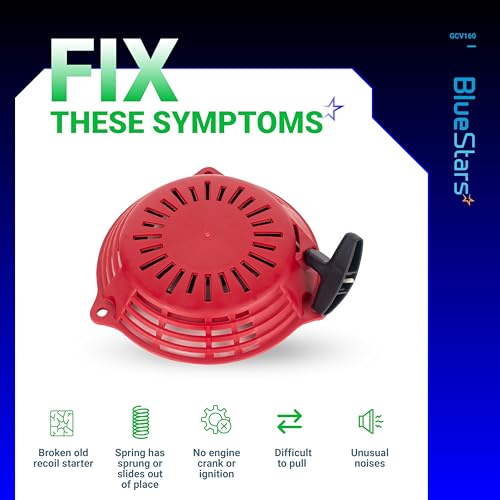 BlueStars GCV160 Pull Start Recoil Starter - Compatible with Honda GCV135 GCV160 GC135 GC160 EN2000 HRU19 Generator Engine Lawn Mower Pressure Washer Parts - Replace 28400-ZL8-023ZA 28400-ZL8-013ZA by BlueStars - Image 6