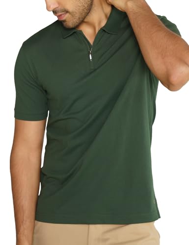 Image of DAMENSCH Constant Men's All-Degree Thermoregulating Pique Contrast Neck Polo T-Shirt