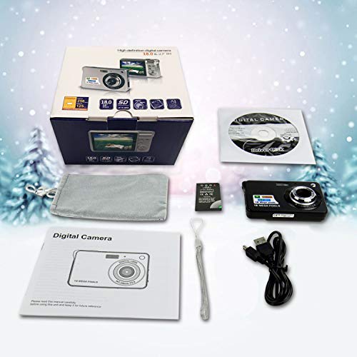 HD Mini Digital Cameras for Photography,Point and Shoot Digital Cameras for Kids Students Teens-Travel,Camping,Gifts - Thumbnail 2