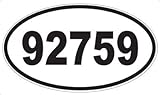 US Decal, Inc. Number 92759 Oval Sticker