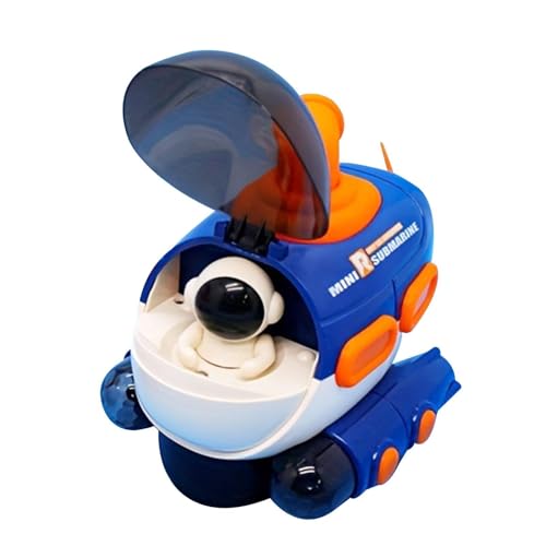 Juguete modelo submarino, coche de avión eléctrico para niños - Juguete de simulación de avión eléctrico ligero y musical | El agua flotante del astronauta juega modelos de aviones eléctricos de más d