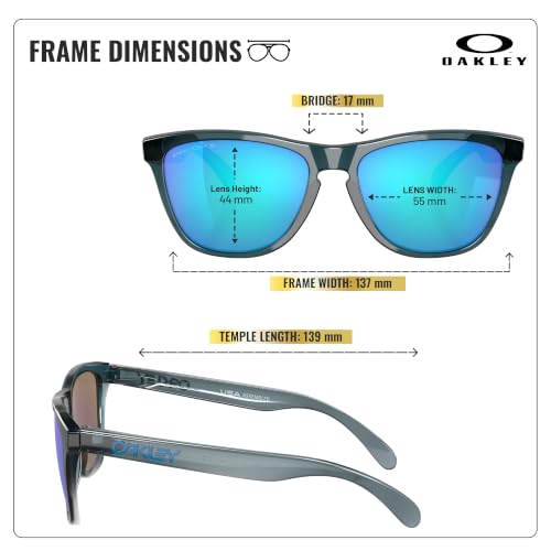 Image of Oakley FROGSKINS OO9013 Square Shape Sunglasses With Official Eyewear Kit | Men's & Women's Sunglasses