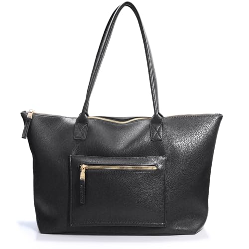 Tote Bag with Vegan Leather