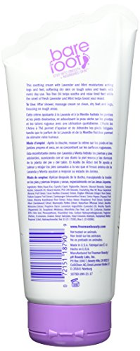Barefoot Wine & Bubbly Bare Foot Cream + Mint Fluid Ounce, Green/Ivory, Lavender, 5.3 Fl Oz, Packaging May Vary #TOP1