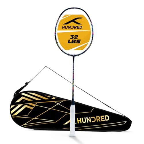 Image of Hundred T-Rex Unstrung Badminton Racket with Full Cover | 84 Grams | Maximum Tension ≤32 lbs