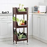 Applicable scene：his 4 tire rolling utility cart can be used anywhere you like such as bathroom, kids room, office, kitchen, hair salon, art studio and so on