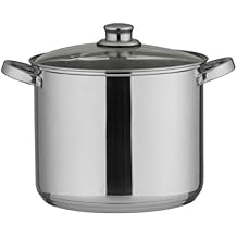 Axentia Universal Pot, Stainless Steel, Stainless Steel, Silver, 10 Liter Volumen