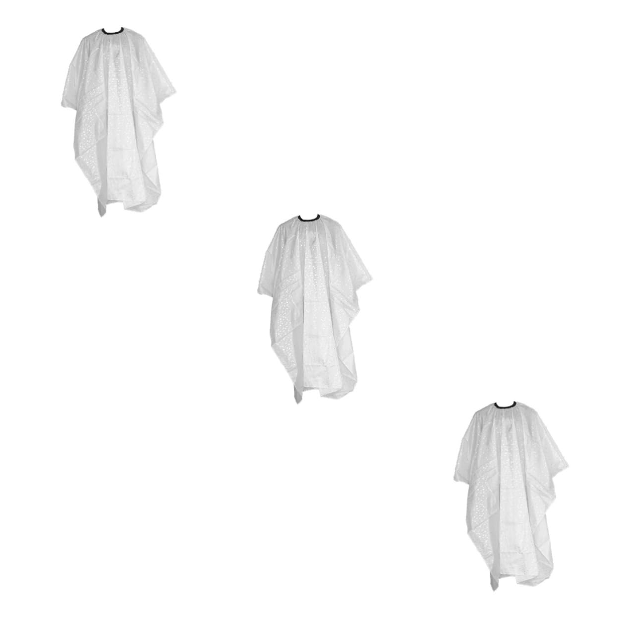 Didiseaon 3pezzi Mantello Da Parrucchiere Bianco Con Stelle Grembiule Leggero e Morbido Per Taglio e Acconciature Adatto e Adulti
