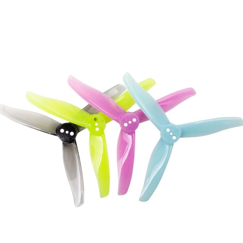 Hélice de 3 pouces 3016 arbre 1.5mm tripale grise machine cure-dents quadricoptère