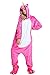 Produktbild Missley Einhorn Pyjamas Kostüm Overall Tier Nachtwäsche Erwachsene Unisex Cosplay (Rose, S)