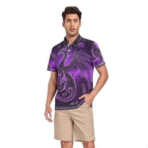 Polo homme col dragon anti-auréole vêtement travail décontracté séchage rapide